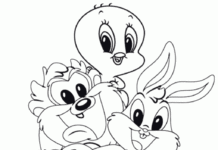 Online målarbok Children of the Looney Tunes
