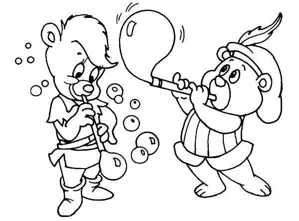 Livre de coloriage en ligne Gummi Bears girl