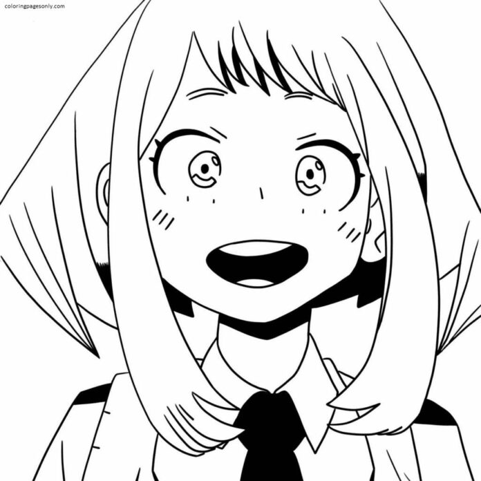 Online värityskirja Manga Girl