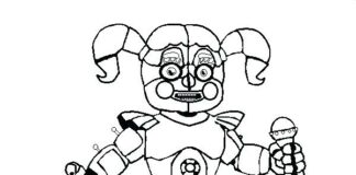 Livre de coloriage en ligne FNAF pour les filles