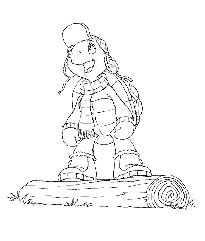 Franklin the Turtle online coloring book