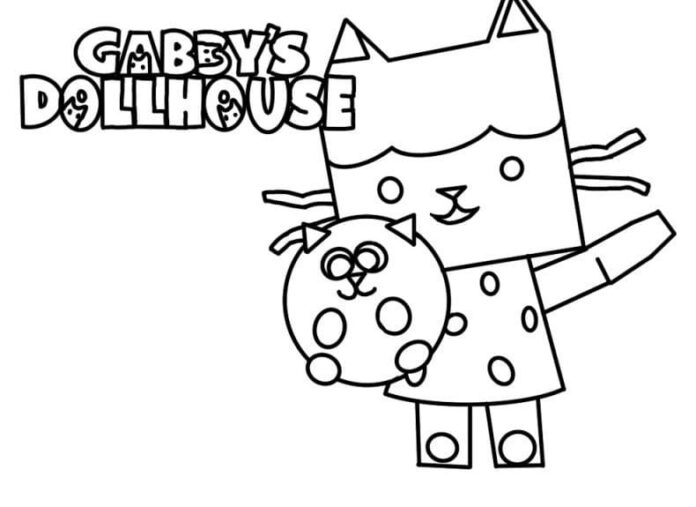 Gabby's Dollhouse online värityskirja lapsille