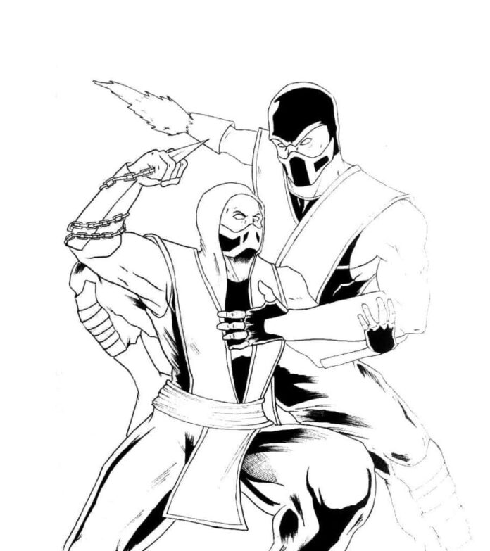 Livre de coloriage en ligne Jeu Mortal Kombat
