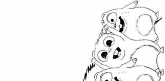 Online coloring book Grizzy and the lemmings cartoon