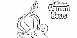 Livro colorido online Gummi Bears para crianças