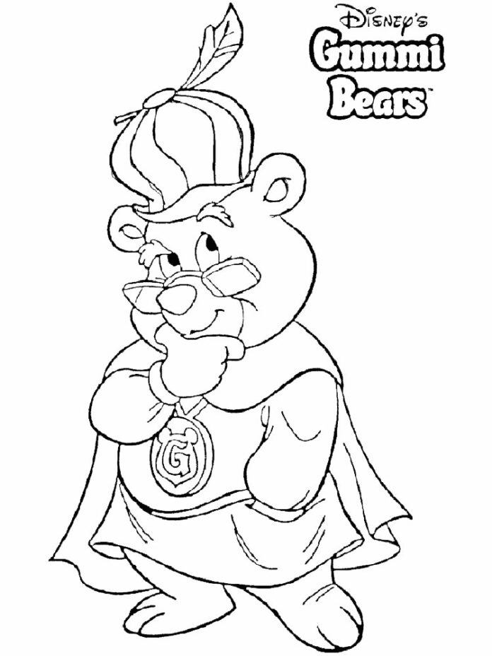Livro colorido online Gummi Bears para crianças