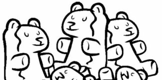 Livro colorido online Gummi Bears, Haribo jelly beans