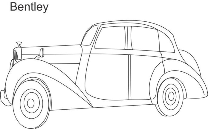 Online värityskirja Historiallinen Bentley