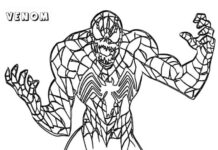 Online värityskirja The Other Spider-Man as Venom (Toinen Hämähäkkimies Venomina)