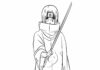 Livre de coloriage en ligne Itachi Uchiha de Naruto