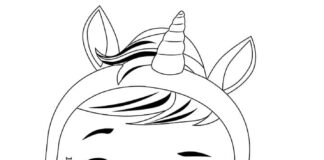 Online coloring book Unicorn crying dolls