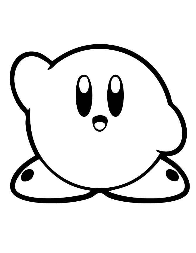 Kirby és Fuzzy online színezőkönyv