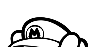 Online maľovanka Kirby ako Mario