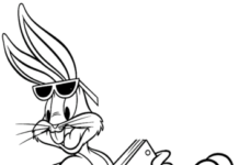 Bugs Bunny looney tunes libro para colorear en línea