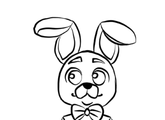 Teckningsbok på nätet Rabbit från FNAF
