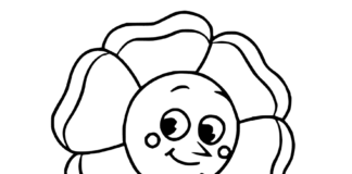 Livre de coloriage en ligne Fleur Cagney Œillet du dessin animé pour enfants