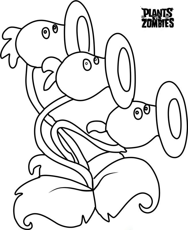 Online Coloring Book Plants and Zomnbies