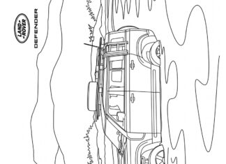 Online omaľovánka Land Rover Defender