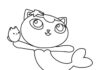 Libro da colorare online Immagine facile di un gattino
