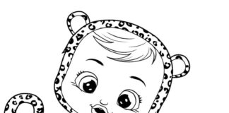 Livro online para colorir Lea Cry Babie