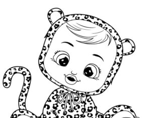 Livre de coloriage en ligne Lea Cry Babie
