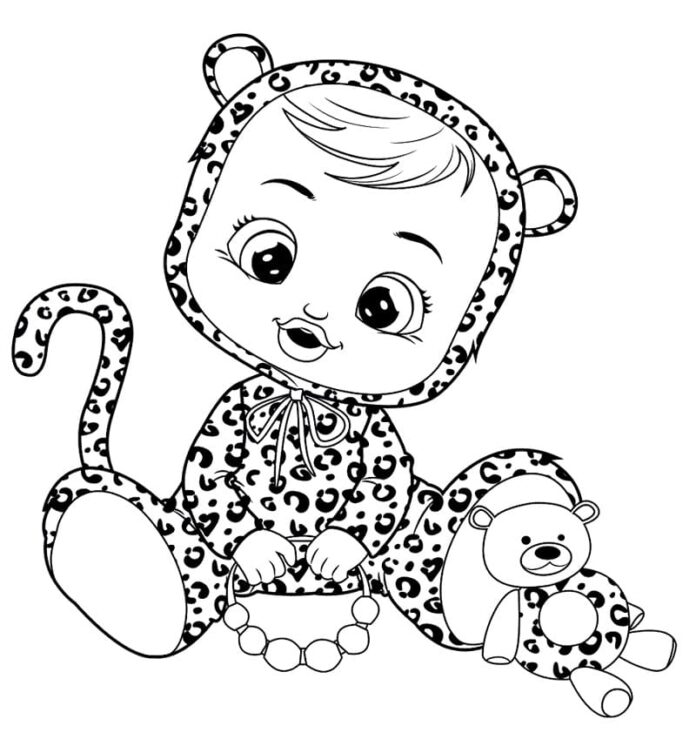 Livro online para colorir Lea Cry Babie
