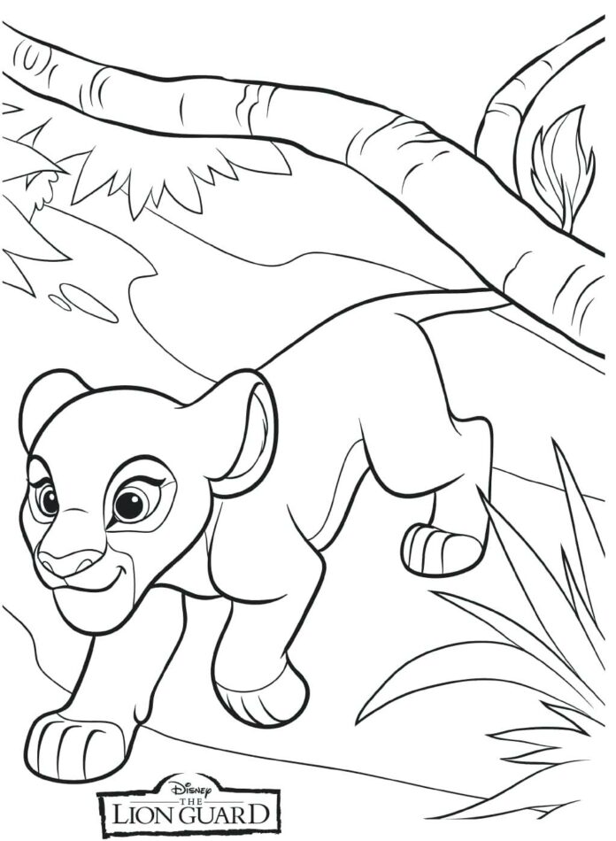Livro online para colorir O leão de fada