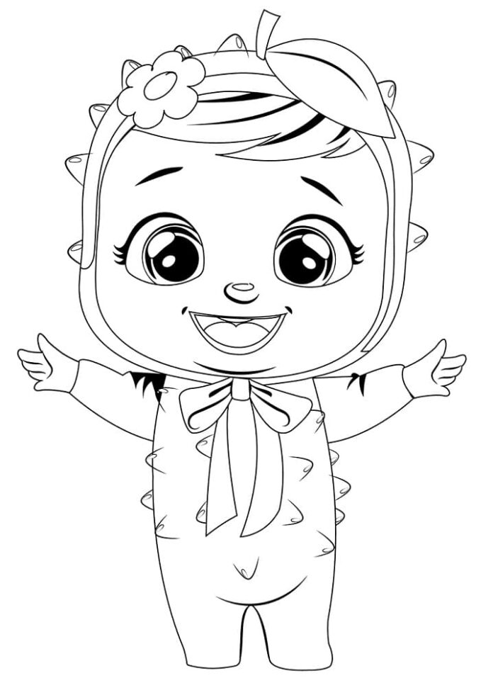 Lexi Cry Babie online coloring book