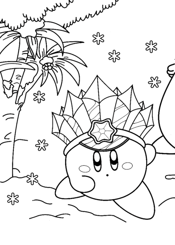 Livre de coloriage en ligne Ice Kirby