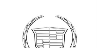 Cadillac Logo Online Coloring Book