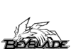 Libro para colorear en línea Logo anime Beyblade