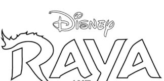 Online malebog med Ray Disneys eventyrlogo