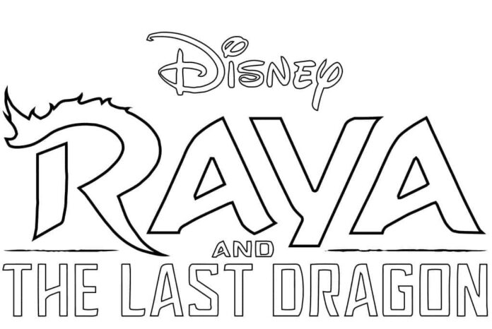 Online omaľovánka rozprávkového loga Raya Disneyho