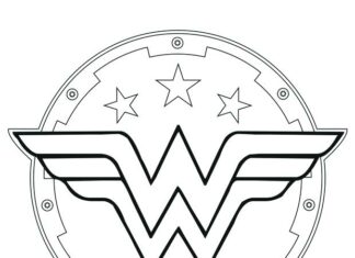 Logo del libro da colorare online con Wonder Women