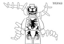 Online malebog Lego Venom menneske