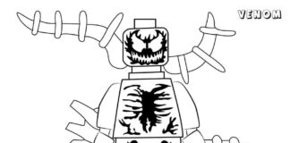 Online Coloring Book Lego Venom Human