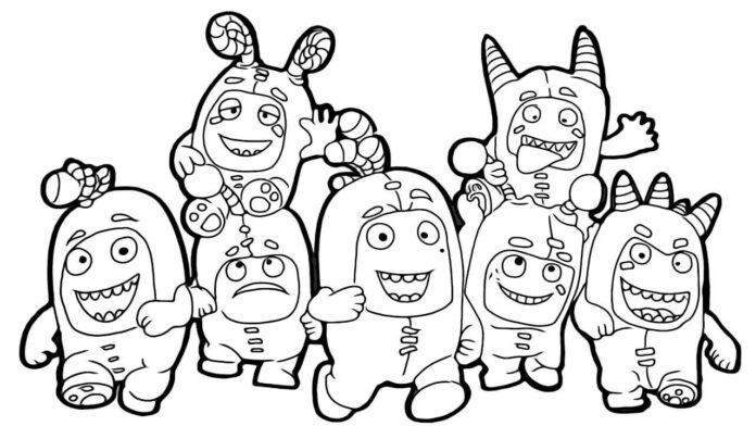 Oddbods online coloring book for kids