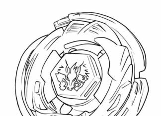 Online coloring book Magic Beyblade