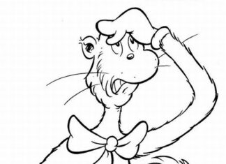 Online-Malbuch Der Zauberhut von Dr. Seuss