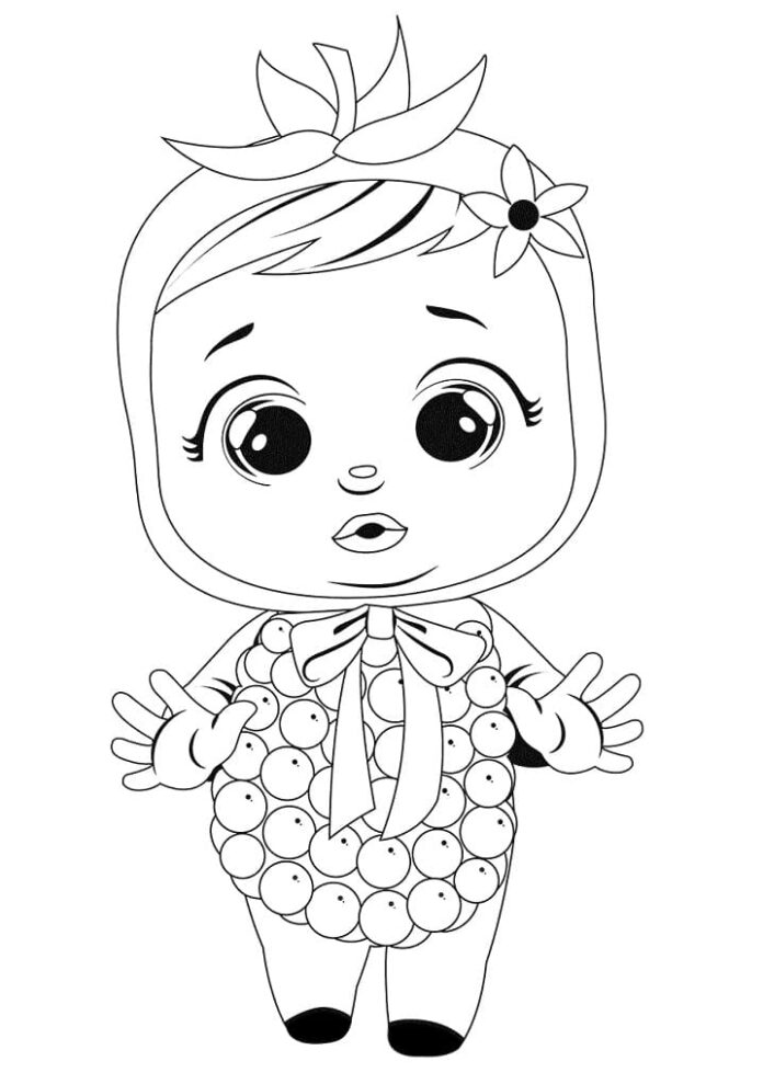 Online coloring book Raspberry from Cry Babie