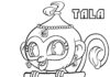 Online coloring book Monkey Tala