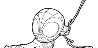 Little Spiderman online coloring book