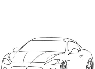 Libro para colorear online Maserati Ghibli