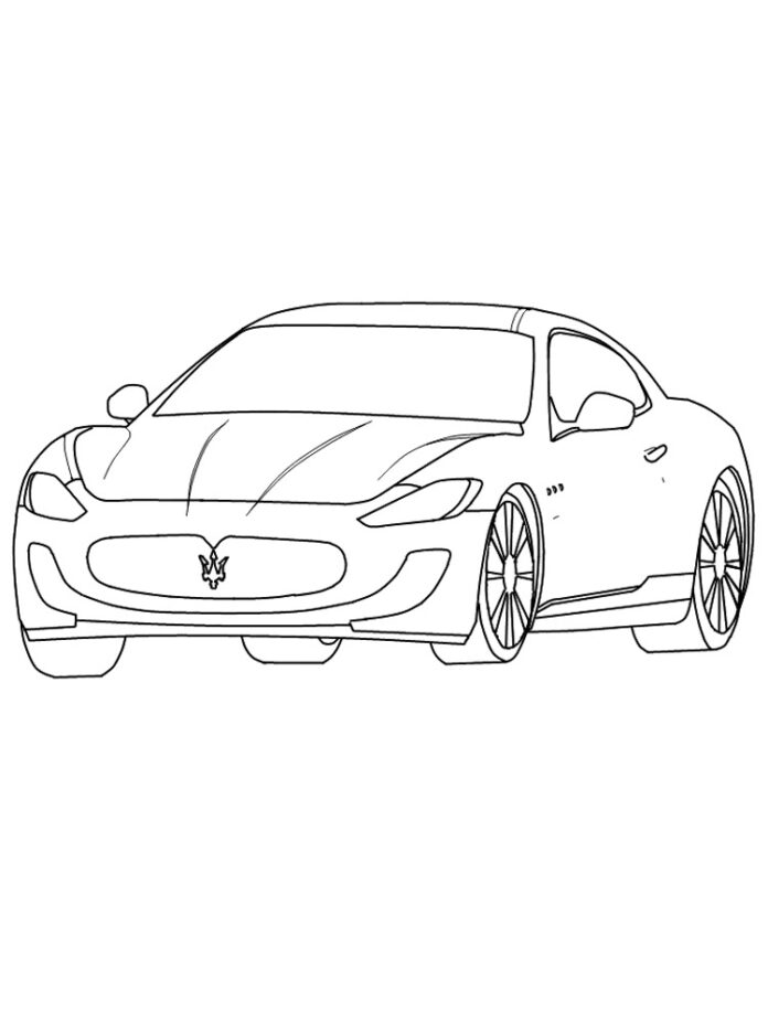Online-Malbuch Maserati Ghibli