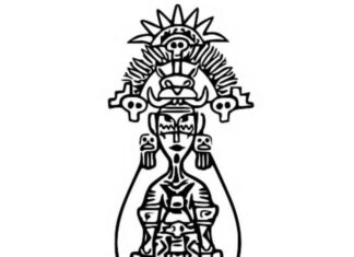 Online coloring book of Maya and the Three