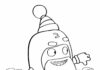 Online coloring book of Oddbods as Santa Claus
