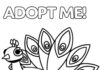 Online coloring page Peacock from Adopt Me