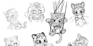 Online Coloring Book Pets - Shimmer and Shine