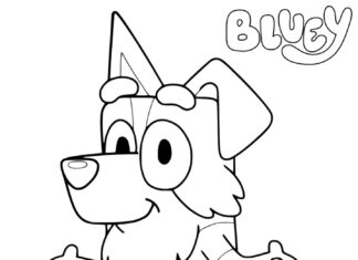 Online coloring book Mackenzie the Dog