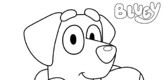 Online coloring book Dog with ball